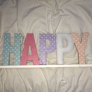 “HAPPY” Room Sign